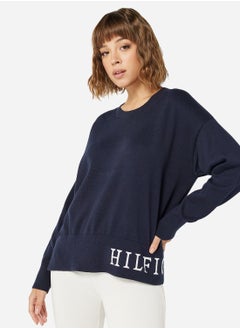 Buy COTTON GRAPHIC C-NK SWEATER in Saudi Arabia