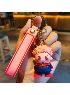 Buy 1-Piece Jujutsu Kaisen Itadori Yuji Keychain Anime Key Ring Pendant in UAE