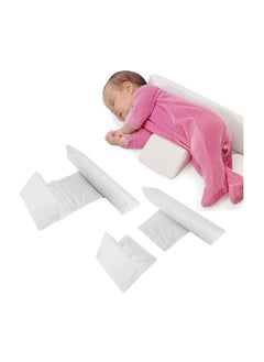 Buy Baby Side Safer Sleeper Adjustable Wedge With Removable Anti Roll Positioner (White) in UAE