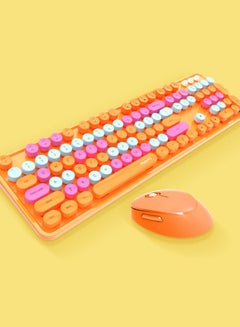 اشتري 2.4G wireless keyboard and mouse color lipstick keyboard and office wireless keyboard and mouse set في السعودية