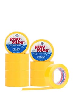 اشتري 10Pc Yellow Vini Electrical Insulation Tape في الامارات