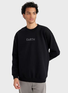 Buy Earth Printed Sweatshirt in Saudi Arabia