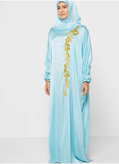 Buy Embroidered Detail Cuff Prayer Dress in UAE