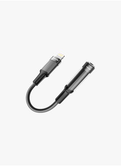 Buy Earphone Adapter Lightning to 3.5 Aux 12CM - Black in UAE