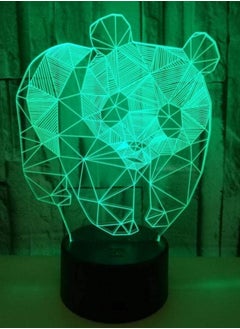 اشتري 3D Multicolor Night Light  Panda Colorful Multicolor Night Light with Remote Control  USB Multicolor Night Light  LED Gift Multicolor Night Light  Visual Atmosphere Table Lamp في الامارات