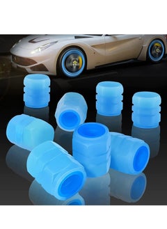 Buy ECVV 12Pcs Luminous Tire Valve Stem Caps, Fluorescent Tire Air Cap Universal Stem Covers Car Accessories for SUV Trucks Motorcycles Trucks Bike (Blue) in Saudi Arabia