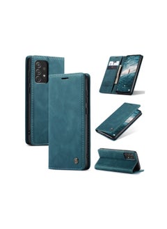 Buy CaseMe Samsung Galaxy A73 5G Case Wallet, for Samsung Galaxy A73 5G Wallet Case Book Folding Flip Folio Case with Magnetic Kickstand Card Slots Protective Cover - Green in Egypt