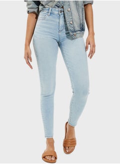 اشتري High Waist Distressed Jeggings في الامارات