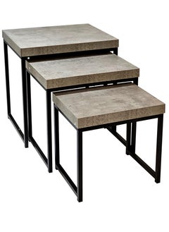 Buy Set Of 3 Nesting End Table 45*45*50 cm. in Saudi Arabia