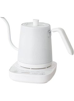 Buy Electric Gooseneck Kettle 0.8l, 304 Stainless Steel Coffee and Tea Pot, Automatic Temperature Control and Constant Temperature , 1000w Quick Heating (White) in Saudi Arabia