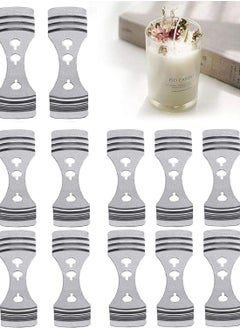 Buy Metal Candle Wick Centering Devices Stainless Steel Candle Core Holder for Candle DIY Making, Metal Candle Wick Holder Clip Centering Device(Silver) in Saudi Arabia