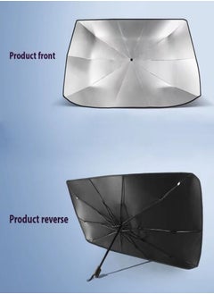 Buy Car foldable sunshade windshield front windshield hood sunshade umbrella in UAE