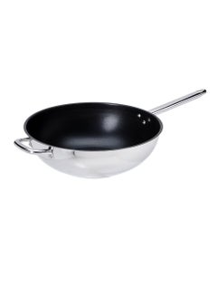 Buy Wok, stainless steel/non-stick coating32 cm in UAE