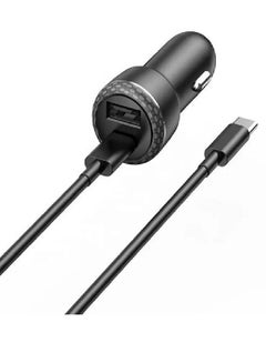 Buy Havit Dual USB PD25W Car Charger ST840  18W + Cable USB-C - Black in Egypt