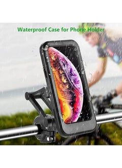 اشتري Motorcycle Phone Holder. Universal Phone Holder. 360 Degree Rotation. Waterproof. Dustproof. Support Face ID and Touch ID. Works with very high quality and clarity. Black في مصر