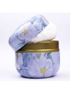 Buy Powder Case With Powder Puff For Body Powder Container Dusting Powder Case For Baby&Mom (Purple Jasmine) in UAE