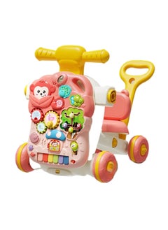 Buy 5 In 1 Baby Walker Walking Toys For Infants 6-12 Months Pink in Saudi Arabia