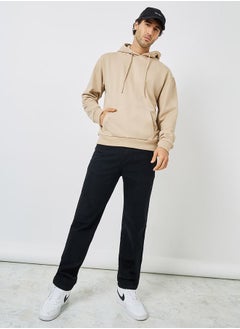 اشتري Relaxed Fit Fleece Hoodie with Kangaroo Pocket في السعودية