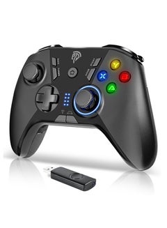 Buy EasySMX Wireless Gaming Controller for Windows PC/Steam Deck/PS3/Android TV BOX, Dual Vibrate Plug and Play Gamepad Joystick with 4 Customized Keys, Battery Up to 14 Hours, Work for Nintendo Switch in Saudi Arabia