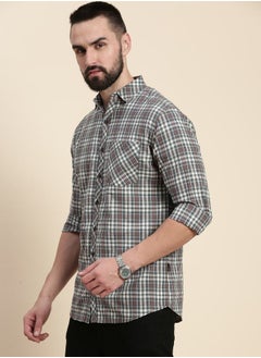 Buy Tartan Checked Shirt with Chest Pocket in Saudi Arabia