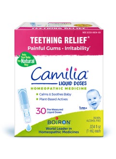 Buy Camilia Teething Drops for Daytime and Nighttime Relief of Painful or Swollen Gums and Irritability in Babies - 30ct in UAE