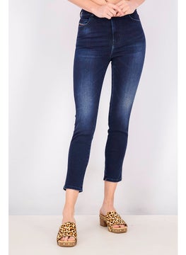 اشتري Women Slim Skinny Fit Dark Wash Stretchable Denim, Navy في السعودية