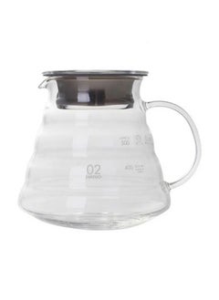 اشتري V60 Coffee Server for Pour Over Coffee Maker, Heat-Resistant Glass Tea Coffee Pot, Clear Coffee Carafe 600ml في السعودية