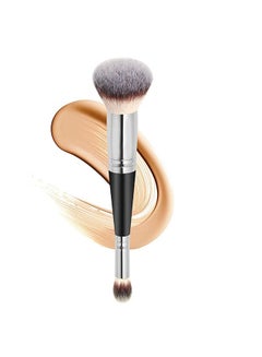 Buy Makeup Brushes Dual-ended Foundation Brush Concealer Brush Perfect Any Look Premium Luxe Hair Rounded Taperd Flawless Brush Ideal for Liquid Cream Powder Blending Buffing Concealer in Saudi Arabia
