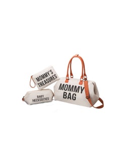 Buy Diaper bag five-piece set baby mother bag fashion portable mother and baby tote bag multi-functional travel bag in UAE