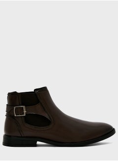 Buy Buckle Detail Chelsea Boots in UAE