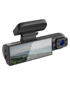 Buy Dash Cam Front and Inside 1080P Dual Dash Camera For Cars 3.16 Inch Full HD 110 Degree Wide Angle Car Dashboard Camera With Infrared Night Vision,G-Sensor, Parking Monitor, Loop Recording. in UAE