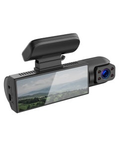 Buy Dash Cam Front and Inside 1080P Dual Dash Camera For Cars 3.16 Inch Full HD 110 Degree Wide Angle Car Dashboard Camera With Infrared Night Vision,G-Sensor, Parking Monitor, Loop Recording. in UAE