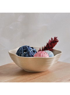 اشتري Quinn Organic Shape Ceramic Mini Decorative Bowl 25.5 x 9 x 25.5 cm في الامارات