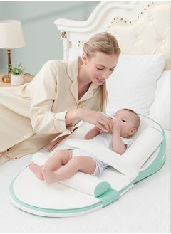 Buy Baby Nursing Pillow, Multifunctional Baby Bed with Memory cotton Supportive Cushion, Infant Slope Mat for Breastfeeding in Saudi Arabia