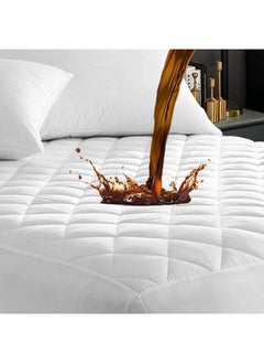 Buy Sulfar 180cm 200cm 30cmsize Quilted Pad Water Proof Fitted Mattress Protector Deep Pocket,Deep Pocket, Hypoallergenic Waterproof Hypoallergenic Waterproof breathable, Cooling White King size in UAE