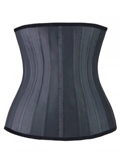 اشتري Waist Trainer for Women Tummy Control Underbust 25 Steel Boned Sports Fitness Workout Hourglass Body Shaper, (Black, XS) في الامارات