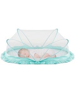 Buy Foldable baby mosquito net for safe and easy use ensures safe sleep for your baby - Green in Egypt