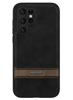 اشتري Rich Boss Leather Back Cover For Samsung Galaxy S22 Ultra (Black) في مصر