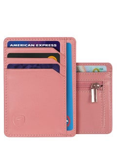 اشتري Slim Wallet RFID Secured Credit Card Holder   Pink في الامارات