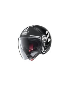 Buy Nolan - N21 Visor Quarterback Flat Motorcycle Helmet Black Small in UAE