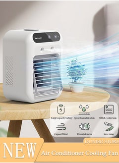 Buy Portable Air Conditioners Cooling Fan,500ML Tank Evaporative Personal Air Cooler,Quiet Mini Ac Unit with 2-Speed,Small Air Conditioner for Bedroom Office Camping in Saudi Arabia