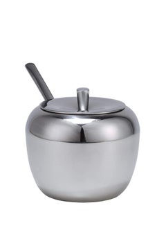 Buy Sugar Bowl with Lids and Spoon, Large Stainless Steel Sugar Pot Seasoning Jar in Apple Shape for Home Kitchen, 11oz/325ml in UAE