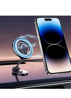 اشتري Magnetic Car Mount – 360° Rotation All-Metal Magnetic Phone Holder, Strong Magnets for iPhone 15/14/13 Pro Max Plus & All Smartphones في الامارات