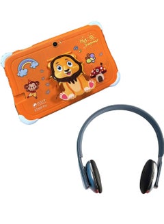 Buy CCIT 7 Inch IPS Display Android Kids Tablet With 4 GB RAM 128 GB ROM and Headphone Combo Orange in UAE