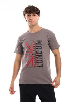 Buy Mens Printed Round Neck T-Shirt in Egypt