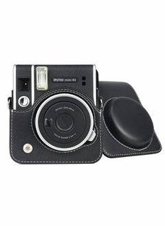 اشتري Camera Case for Mini 40， Instant Camera Protective Case Compatible with Instax Mini 40 Instant Film Camera (Black) في السعودية
