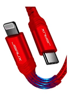 Buy Jsaux (CL0216) MFi USB-C to LIGHTNING Cable 3M Red in Egypt