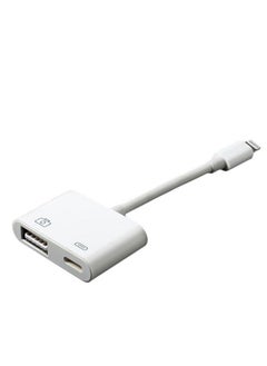 اشتري USB And Camera To Lightning Adapter White في الامارات