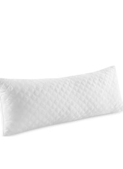 Buy Orthopedic Quilted Full Body Pillow 100% Virgin Hollow Fiber 1400 gm filling with Cord, Breathable Large Body Pillow for Side Sleepers, 45x 120 cm in UAE