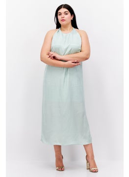 Buy Women Solid Midi Dress, Mint in UAE